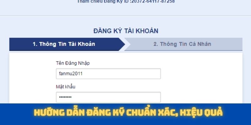 Thao tác theo các bước đăng ký SBOTOP đơn giản, chuẩn xác