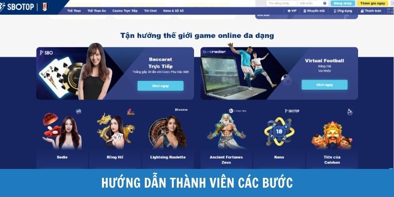 Đăng Nhập SBOTOP - Quy Cách Tham Gia Giải Trí Trực Tuyến
